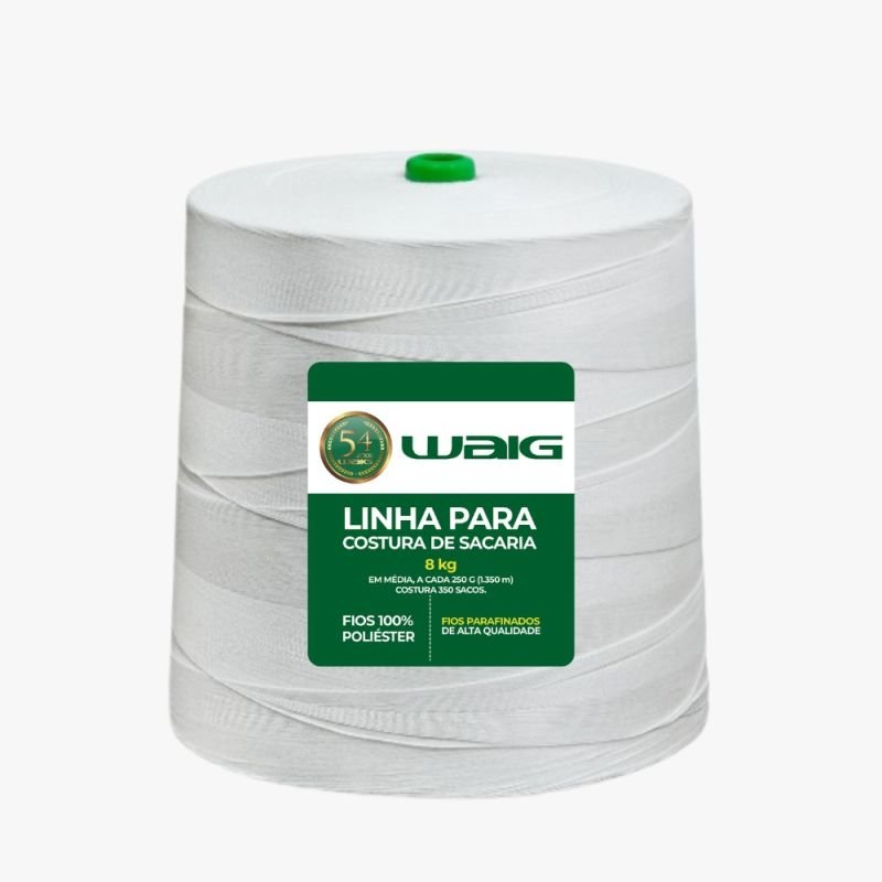 Linha Poliéster Costura Sacaria 8Kg - POLIWAIG